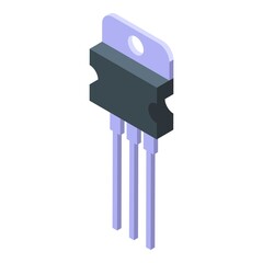 Poster - Diode controller icon. Isometric of diode controller vector icon for web design isolated on white background