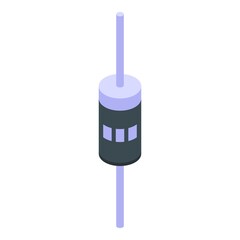 Poster - Diode hardware icon. Isometric of diode hardware vector icon for web design isolated on white background