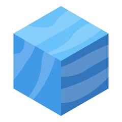 Poster - water ice cube icon. isometric of water ice cube vector icon for web design isolated on white backgr