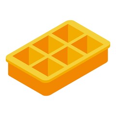 Poster - Cool ice cube tray icon. Isometric of cool ice cube tray vector icon for web design isolated on white background