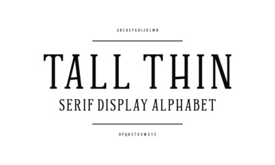 Leinwandbilder - Typography alphabet design. Typeface set a to z. Vector illustration.