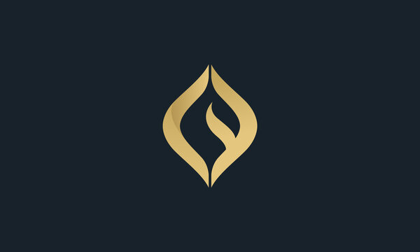 Creative Vector Illustration Logo Design. Initial Letter V and Letter F Concept.