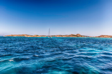 View of the Island of Budelli, Maddalena Archipelago, Sardinia, Italy