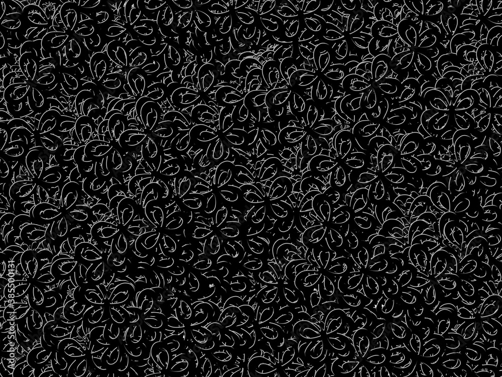 Black metallic shapes beautiful texture