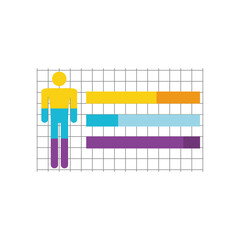 Wall Mural - data analysis diagrams demographic detailed