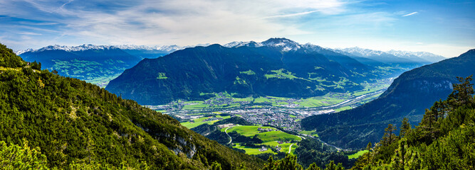 Canvas Print - Inntal valley in austria