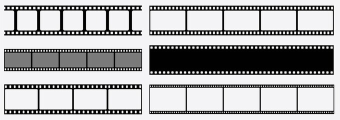 Wall Mural - film strip.filmstreifen.film strip icon.video tape photo film strip frame vector.vector illustration