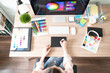 © AntonioDiaz - Workspace of a graphic designer
