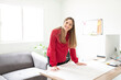 © AntonioDiaz - Cute architect working in her office
