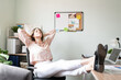 © AntonioDiaz - Taking a break from work in the office