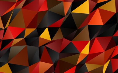 Light Orange vector polygon abstract layout.