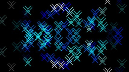Wall Mural - Animation of particles in geometrical shape with several transitions in space trough time.