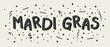© Karolina Madej - Concept of Mardi Gras parade banner with serpentines and confetti. Vector