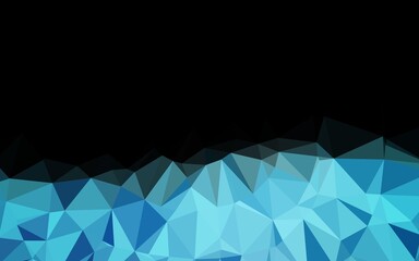 Light BLUE vector abstract mosaic backdrop.