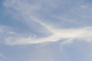 Wall Mural - Blue sky with white clouds in a day, Nature background