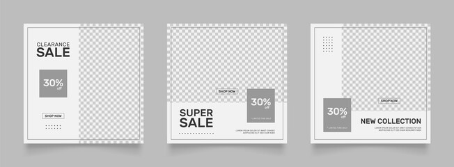 social media template fashion banner for digital marketing and sale promo. fashion banner advertising. clean BLACK white promotional mock up photo vector frame illustration