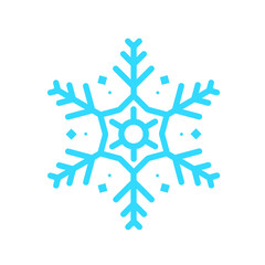 Vector beautiful snowflake design For the winter season that comes with Christmas in the New Year.