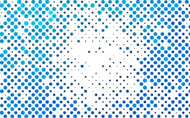 Poster - light blue vector background with bubbles.