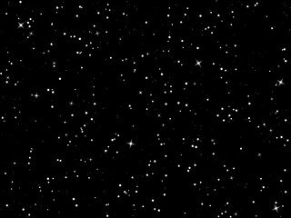starry sky. dark night sky. infinity space with shiny stars. mystery dark universe. vector backgroun
