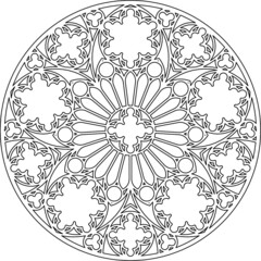 Rose Window, Fig. 19, round 2, triangular 2, framework