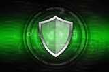 Fototapeta Zwierzęta - Internet and data security shield icon illustration