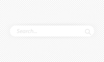 Poster - Search bar. Search window with shadow. Search boxes with shadow on transparent background. Vector EPS 10