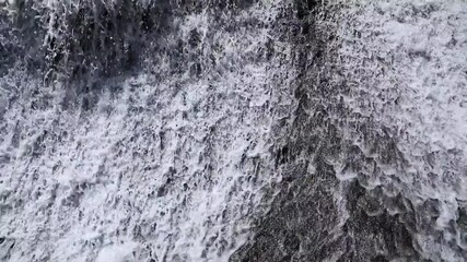 Poster - water flows from the waterfall