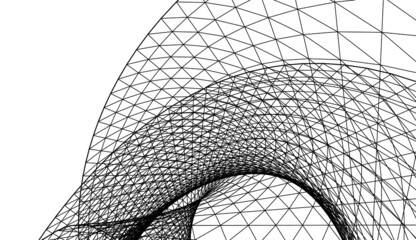 abstract 3d mesh wire background