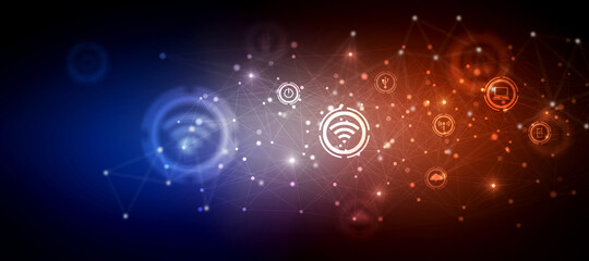 Poster - 2d illustration WiFi symbol sign