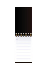 Sticker - bound notebook with horizontal lines