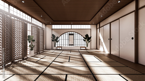 Plakaty Kendo  pokoj-jest-przestronny-w-stylu-japonskim-i-jasny-w-naturalnych-odcieniach-renderowanie-3d