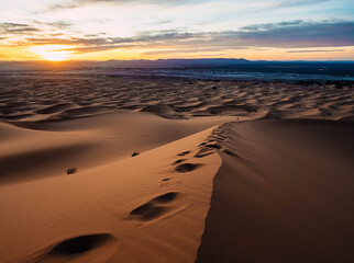 Wall Mural - sunset in the sand