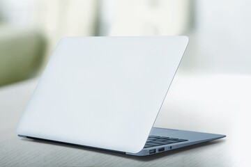 Sticker - Silver modern Laptop computer on desk