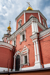 Wall Mural - The modern building of the Church of Peter and Paul at the Yauzsky Gate was built in 1800-1802 in the Moscow Baroque style, which is called Naryshkinsky by the name of the noble boyars-patrons.    