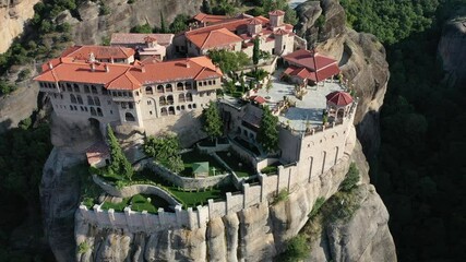 Poster - Meteora Monasteries from above | Meteora Klöster in Griechenland aus der Luft