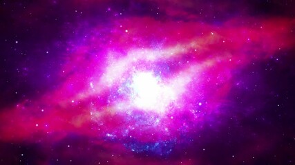 Wall Mural - 4K 3D Outer space animation Space flight to Helix nebula eye of God in Deep Space. Flying star field in to flare light at center. Universe Space background. For Titles, Intro, Logo, Effect, Scene.