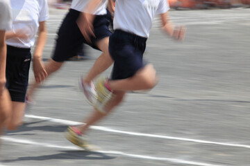 Poster - 運動会徒競走の足