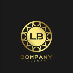 LB Premium monogram letter initials logo. minimalist symbol icon vector design. Luxury logotype Template.