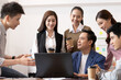 © sopradit - Asian business man and women meeting and talk about job in office.