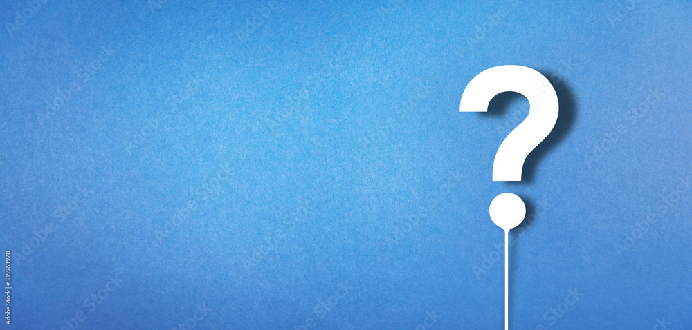 Blue Background Help Question Mark question mark on blue background, question mark concept Stock ...