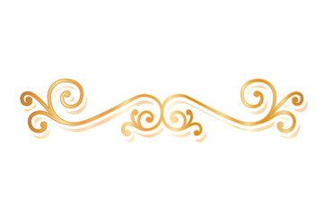 Wall Mural - divider ornament gold vector design