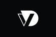 © Fin House - Minimal Innovative Initial VD logo and DV logo. Letter D V VD DV creative elegant Monogram. Premium Business logo icon. White color on background