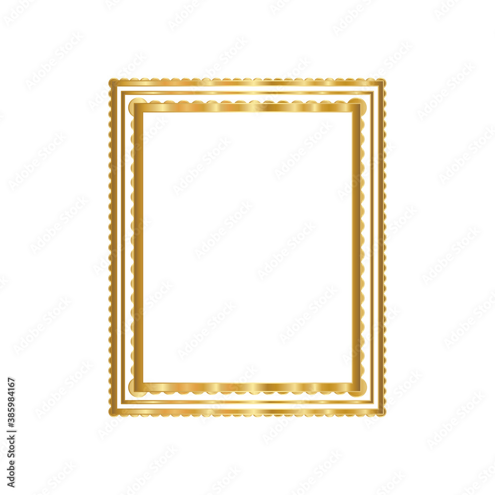 Diagonal Gold Frame modern frame gold vector design Stock Vector | Adobe Stock