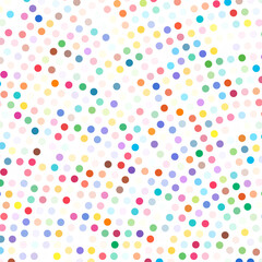 Aufkleber - Random colourful circles, dots halftone (half tone) element in spiral, circular and radial style.Dots in swirl, twirl, rotation pattern. Color speckles, freckles, stipple.Stippling vector illustration