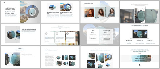 Wall Mural - presentation design vector templates, multipurpose template for presentation slide, flyer, brochure 