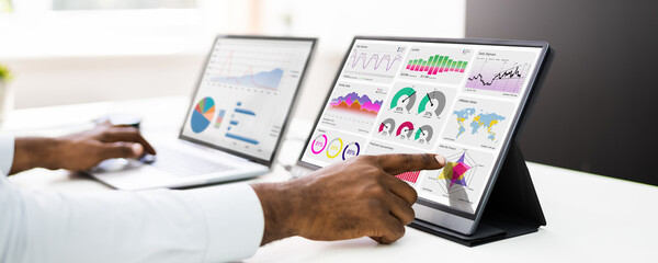 Poster - African American Business Man Analyst