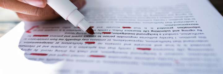 Aufkleber - Correcting Spell And Grammar Mistake