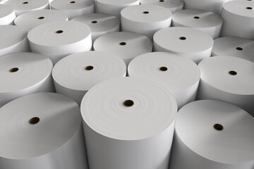 white paper rolls