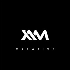 am letter logo design with creative modern trendy typography