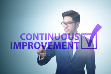 Wall Mural - Continuous improvement concept in business